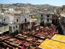 Fez, zoco de los tintoreros