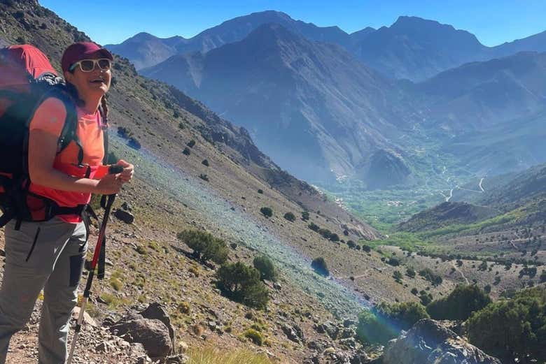 Disfrutando de las vistas durante la ruta
